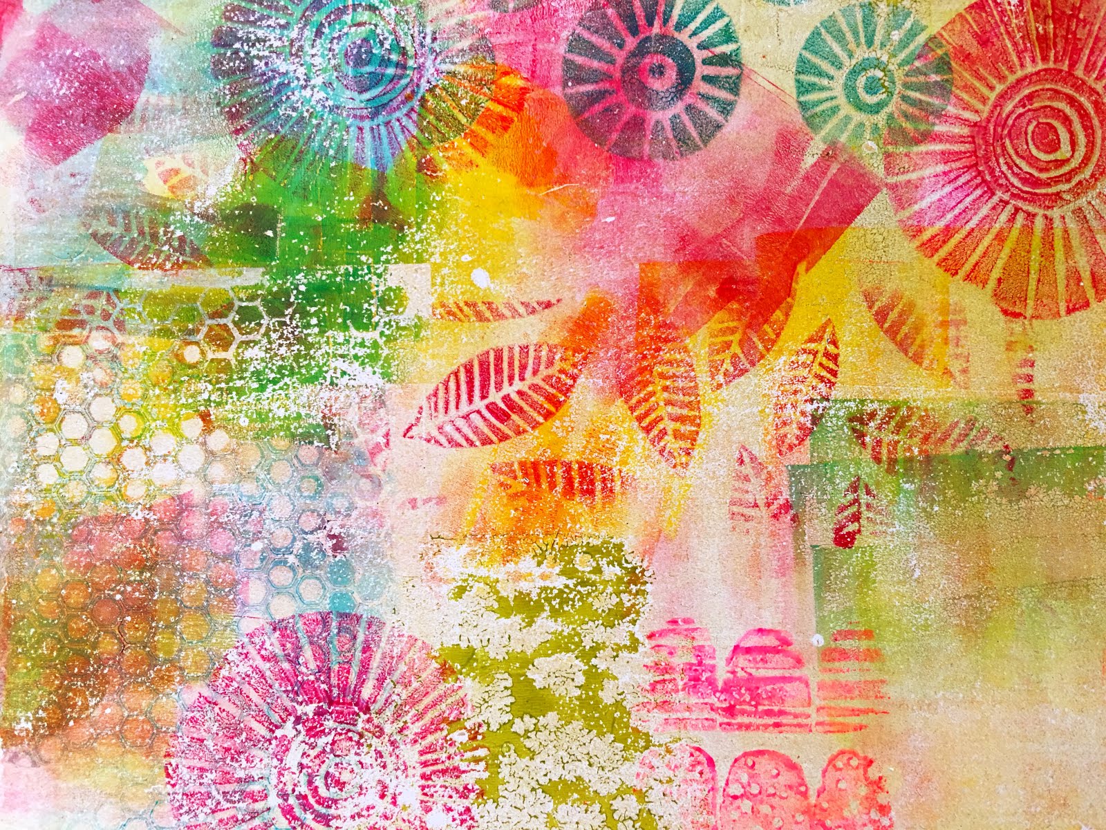 Printing with Gelli Arts® Printing Single Prints with Multiple Layers