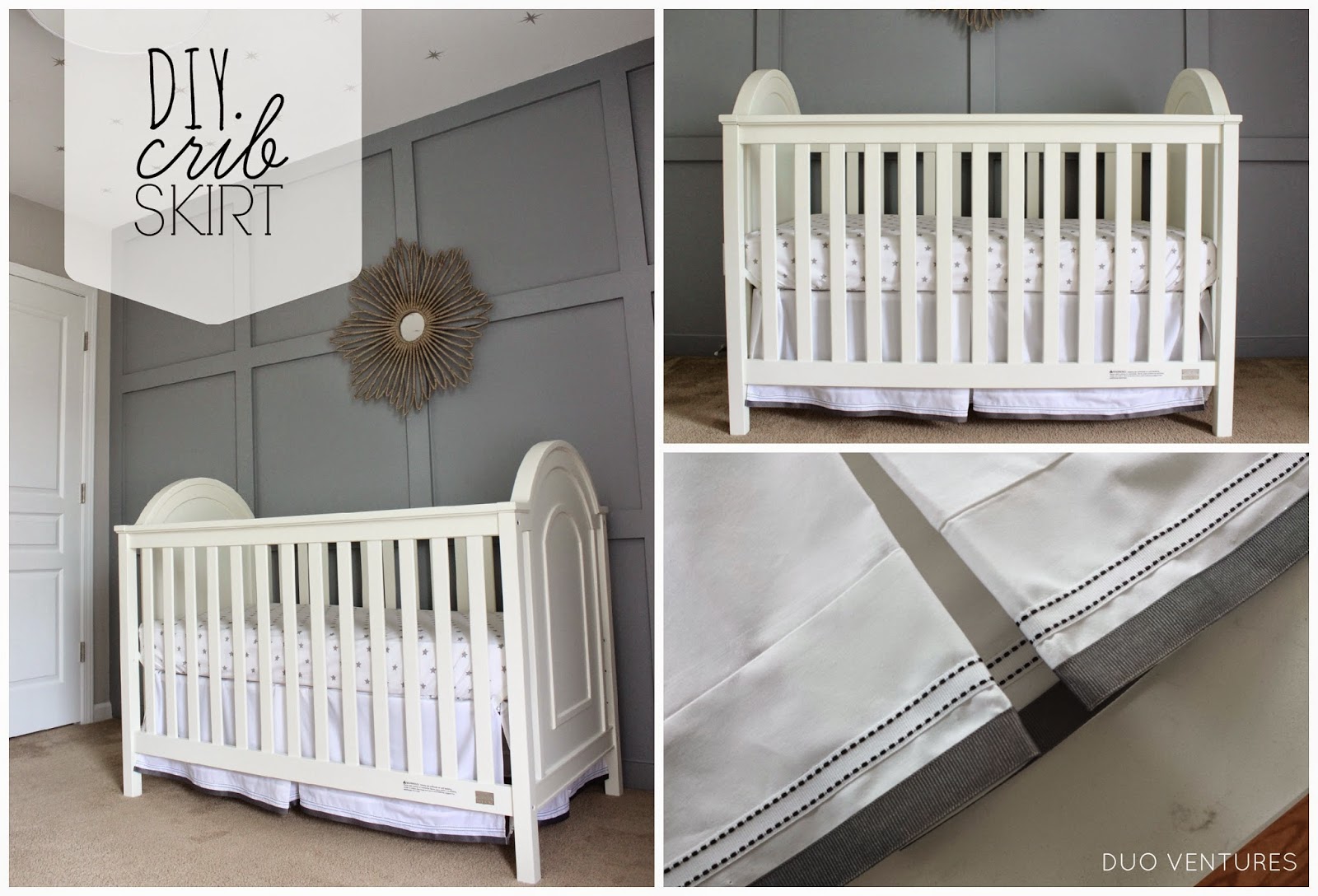 Duo Ventures The Nursery Diy Custom Crib Skirt