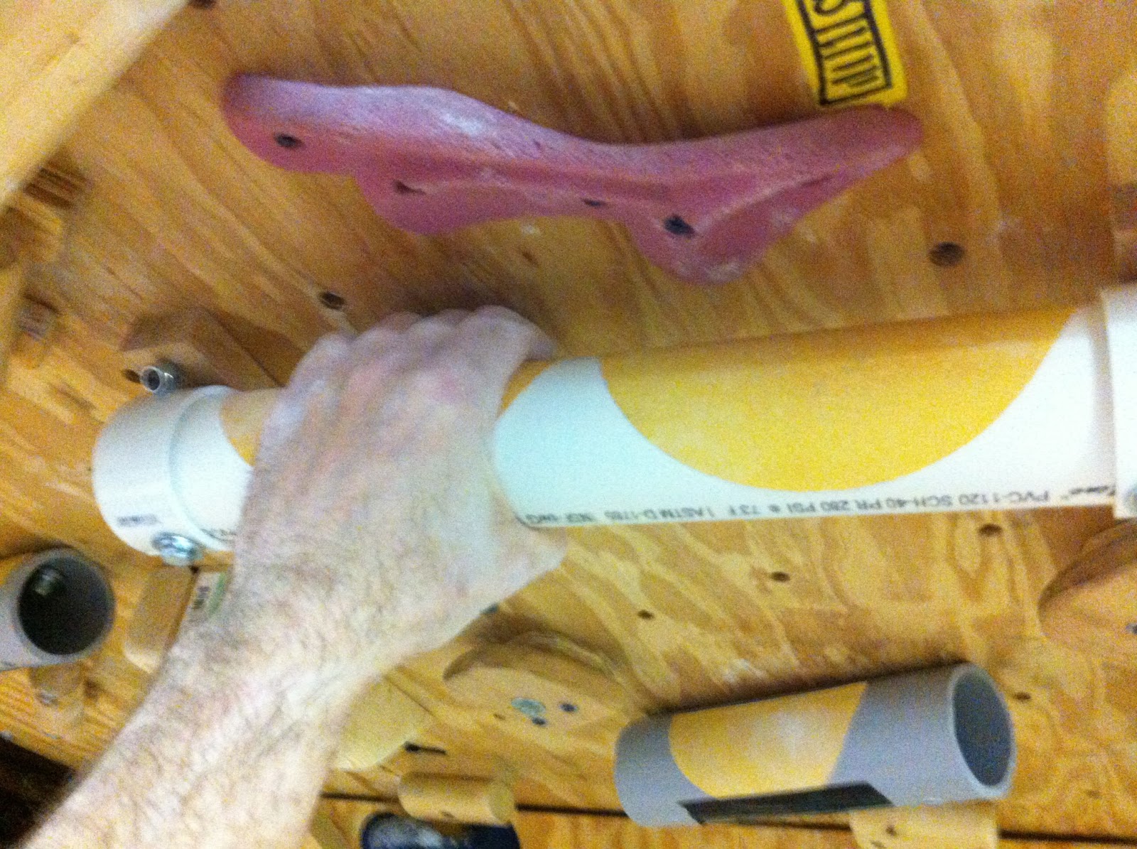 Bouldering In Athens County Diy Holds And Walls Updated These Giant Holds Are Comfortable And Easy To Make For Pinches You Just Bolt A Capped Section Of Pvc The Wall Into Supports Behind
