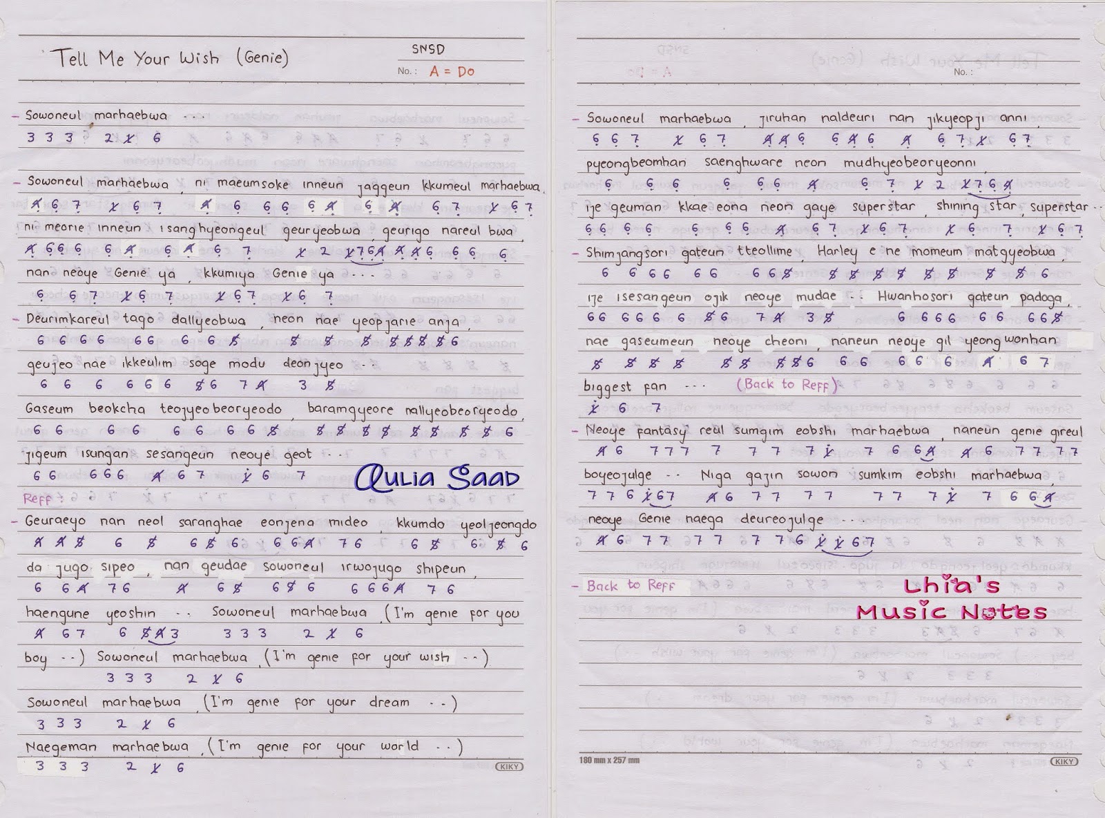 Not Angka Lagu Masha And The Bear Kita