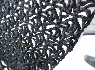 Calado del echarpe de ganchillo Calado del echarpe de crochet