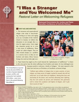 Pastoral Letter on Welcoming Refugees