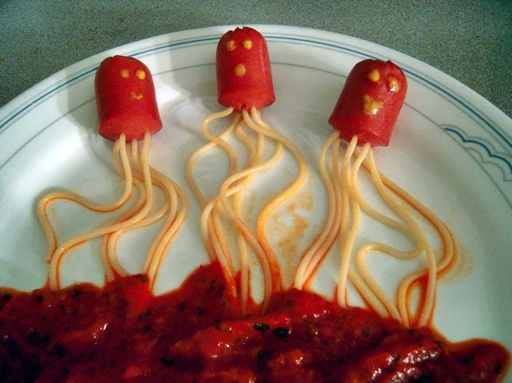 The Podanys to our world Spaghetti Hot Dogs