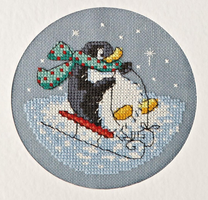 Схема вышивки пингвина