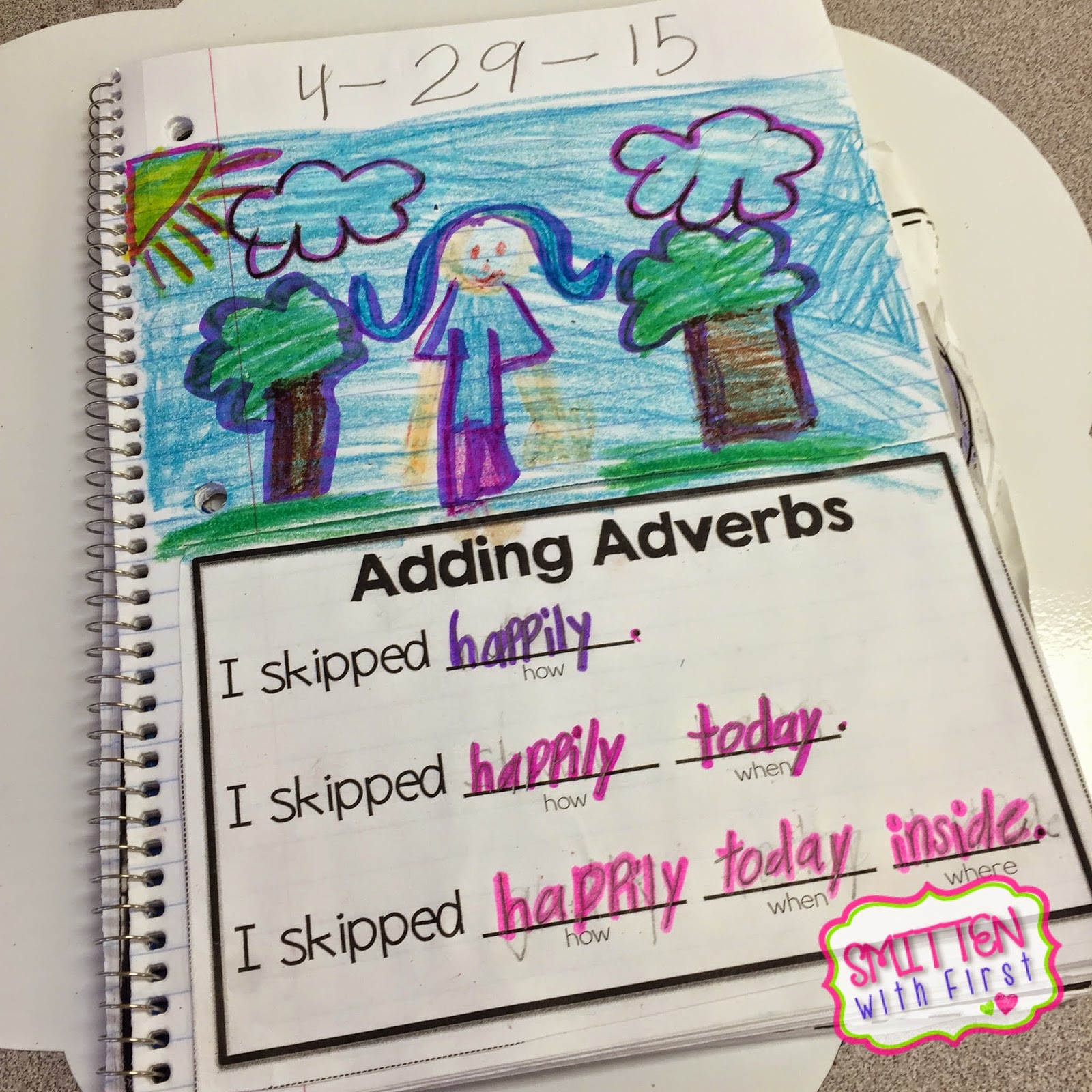 Adverbs and Teacher Appreciation Sale! Smitten with First