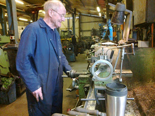 Jim making oil pots for Cochrane and No.2