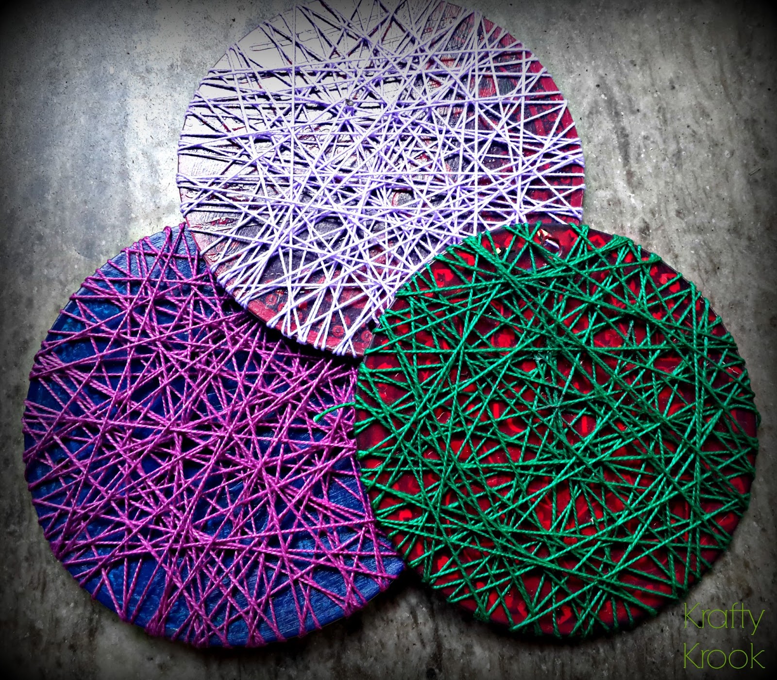 Krafty Krook DIY Quirky Coasters from CD's and Price Tags
