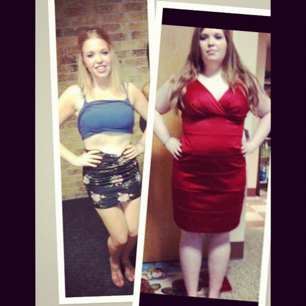 Before and after! minus 90 pounds!