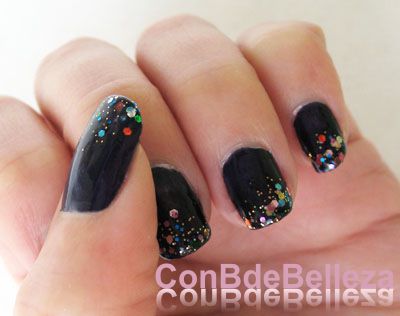 Manicura glitter