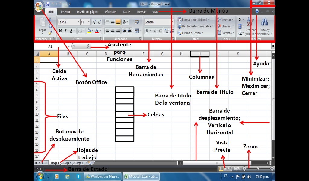Informatica I INTERFAZ DE EXCEL