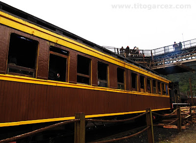 Vagão puxado pela Maria Fumaça na antiga estação ferroviária de Paranapiacaba - Por Tito Garcez Vagão da Maria Fumaça na antiga estação ferroviária de Paranapiacaba