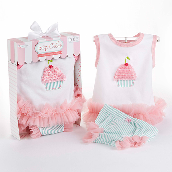  "Baby Cakes" 2 Pieces Cupcake Outfit