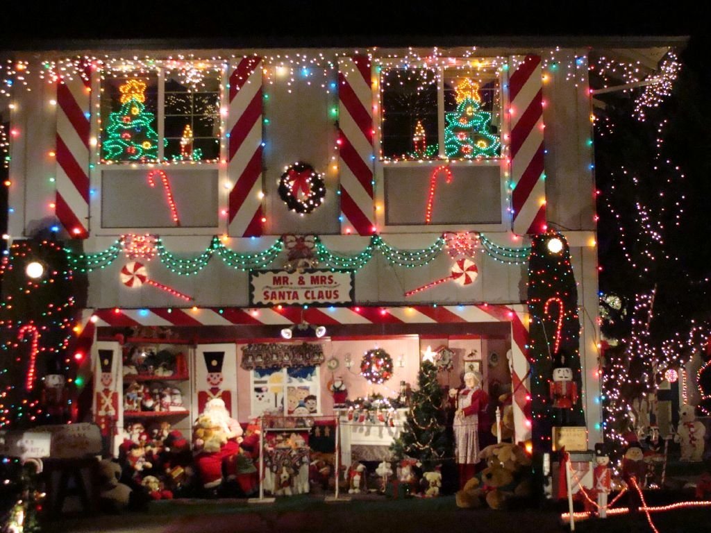A Collective Journal Christmas Decor Outside and Through the Window