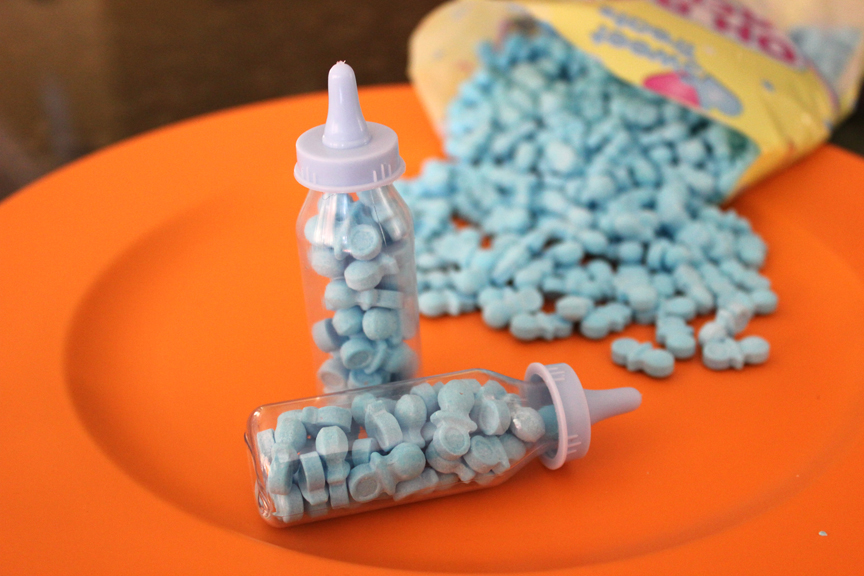 Cathie Filian Party Crafts Candy Filled Baby Bottles for my Sister's