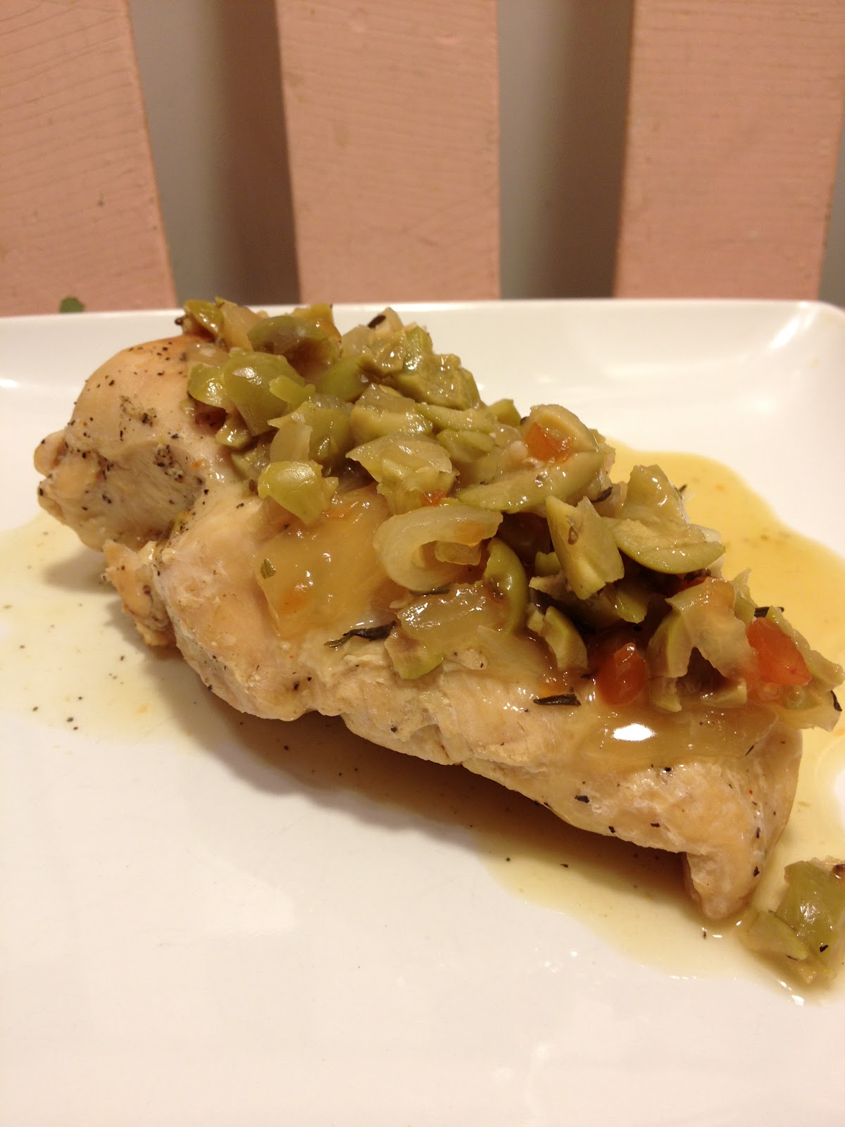 Dame Good Eats Green Olive Chicken