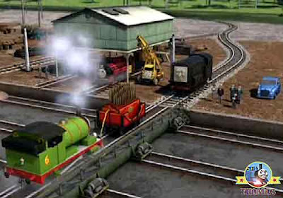 Percy train railway Diesel engine Kevin crane Victor Thomas and friends childrens funfair Calliope