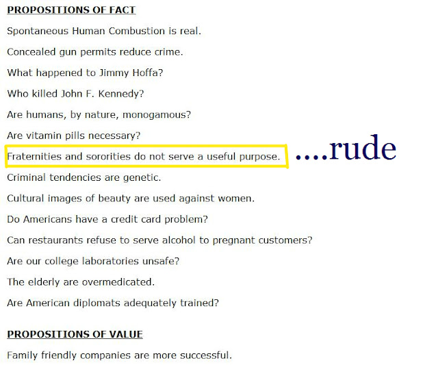 Persuasive speech credit cards