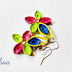 Paper Quilled Colourful Earring