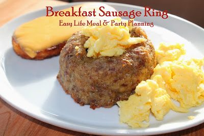 Breakfast Sausage Ring - Easy Life Meal & Party Planning - a super easy make ahead breakfast dish and lovely to serve when hosting a brunch