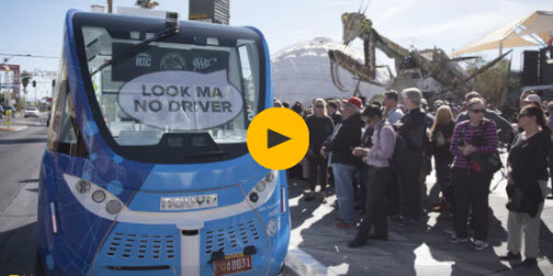 Self-driving bus involved in crash less than two hours after Las Vegas launch