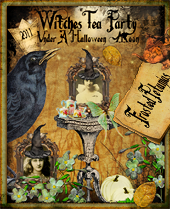 WITCHES TEA PARTY UNDER A HALLOWEEN MOON Blog Party 2011