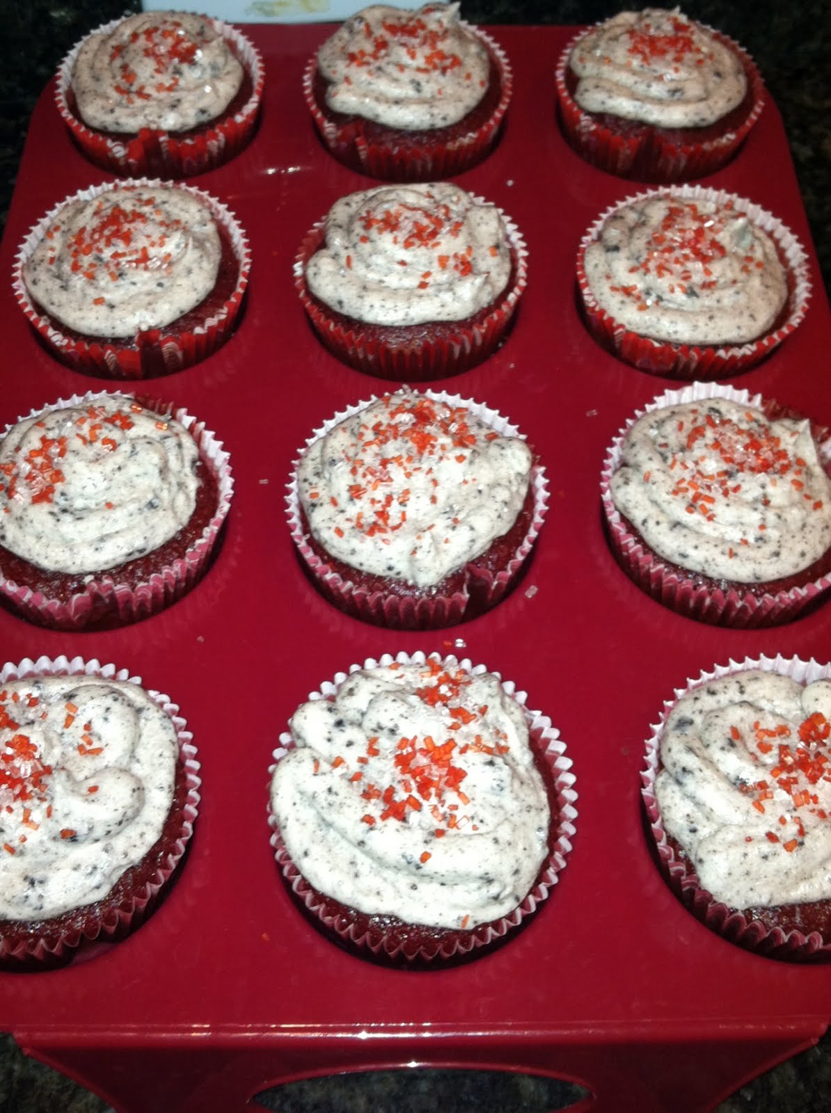 She Laughs Without Fear of the Future Red Velvet Cookies and Creme