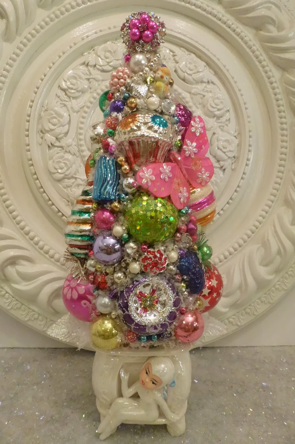 Ms bingles vintage christmas: more bottle brush trees....