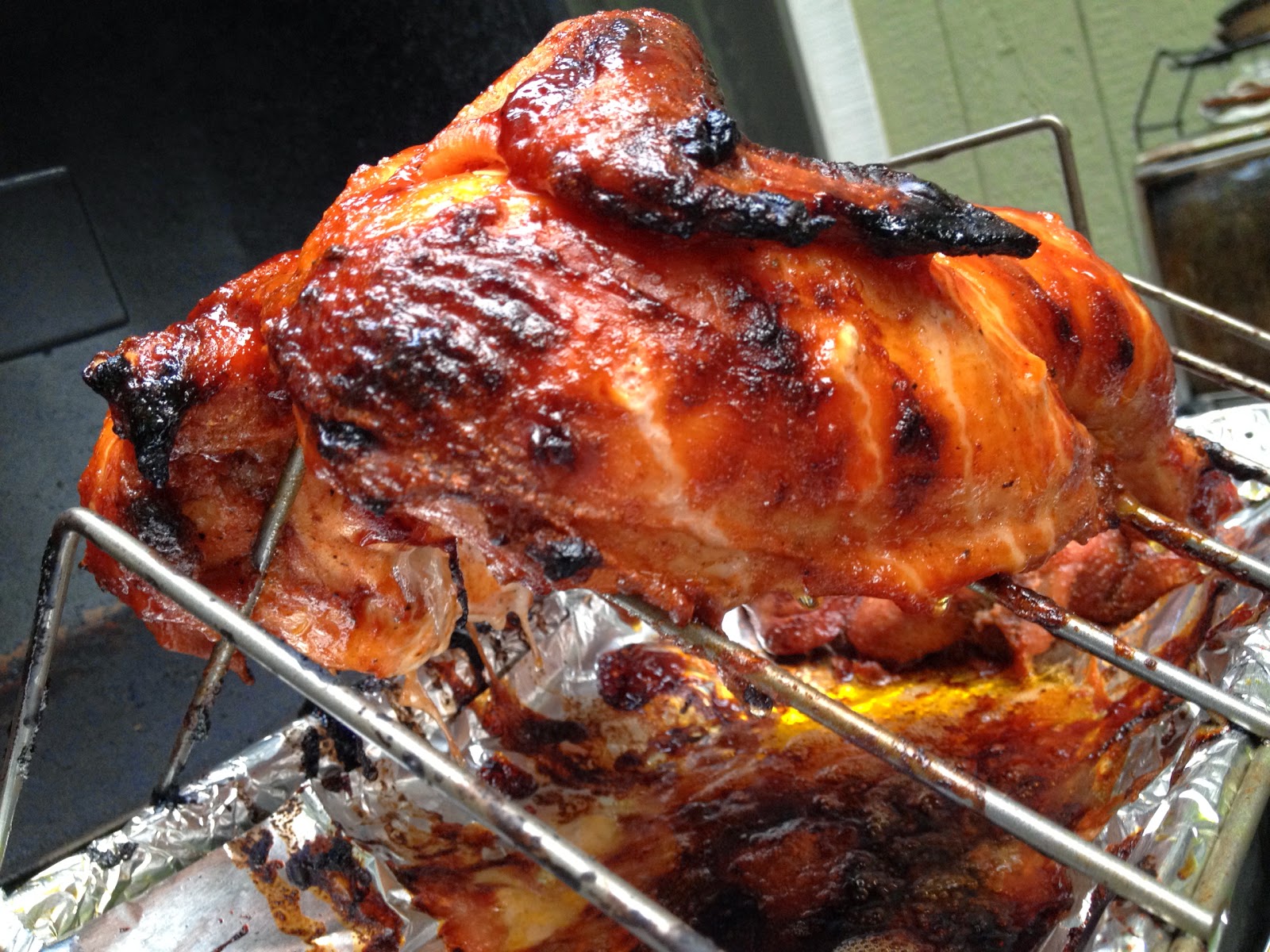 Sam Chao's Recipes Juicy Grilled Whole Chicken