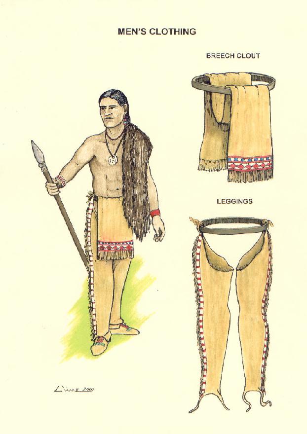 What type of clothing did Native Americans wear?