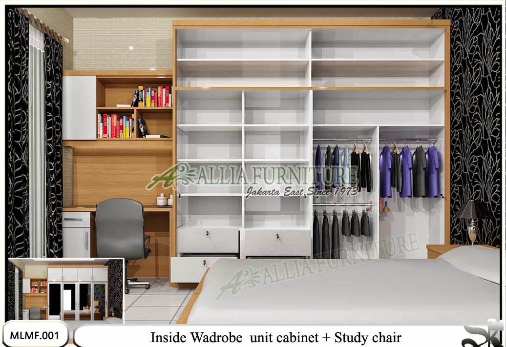 Lemari pakaian minimalis multi fungsi model study Lemari pakaian minimalis multi fungsi model study