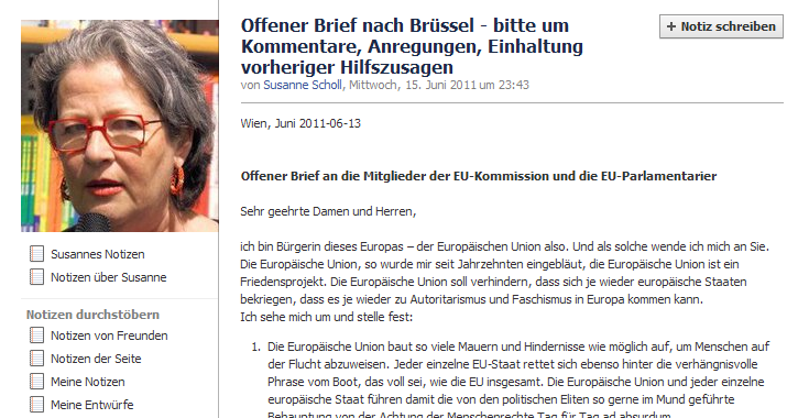 Heimat Politik Menschen Susanne Scholl Offener Brief Nach Brussel