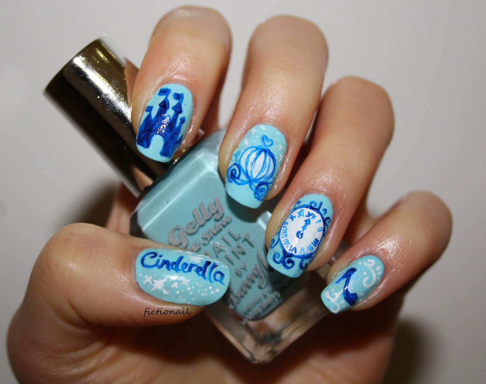 4. Elegant Cinderella Acrylic Nails - wide 4