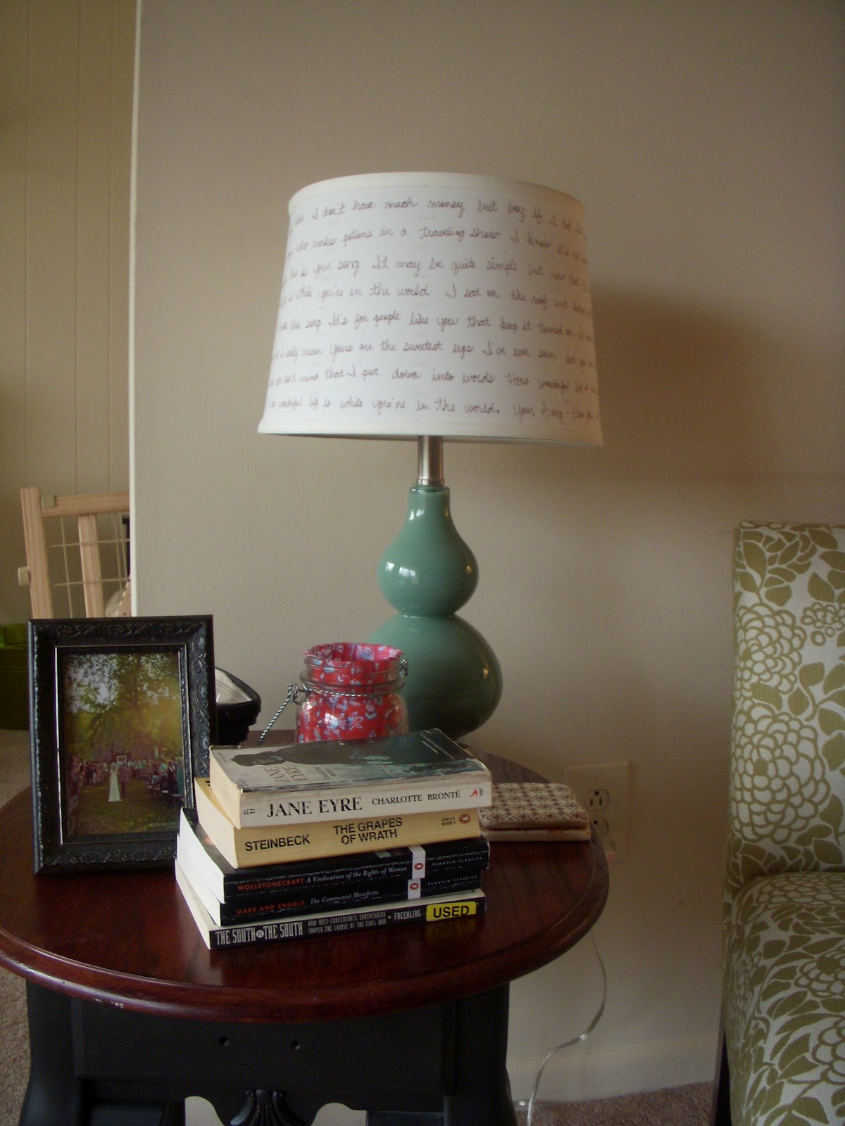 My Own Yellow Wallpaper Day Three Lampshade Writing