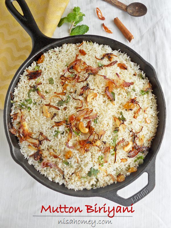 Mutton Biriyani / Malabar Mutton Biriyani Recipe