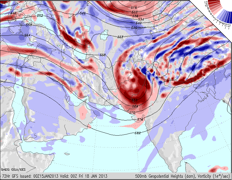 METD WEATHER Major Western disturbance to impact North India. High