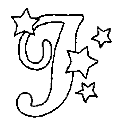 imagens letras do alfabeto letra J pintar Desenhos Para Colori letras do alfabeto letra J desenhar