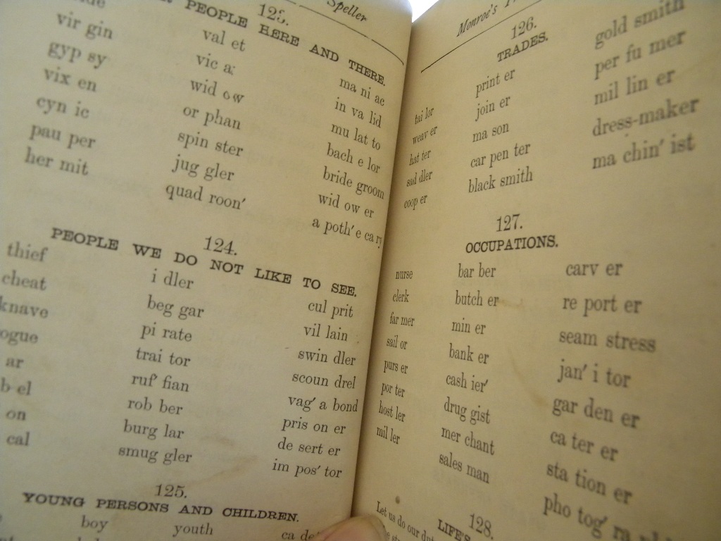 Retro Educational Technology Old Spelling Books & Readers