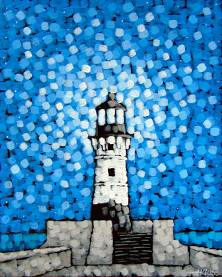 Light The Night Light The Night, Canal Park, Duluth MN, Lighthouse, Aaron Kloss, Painting