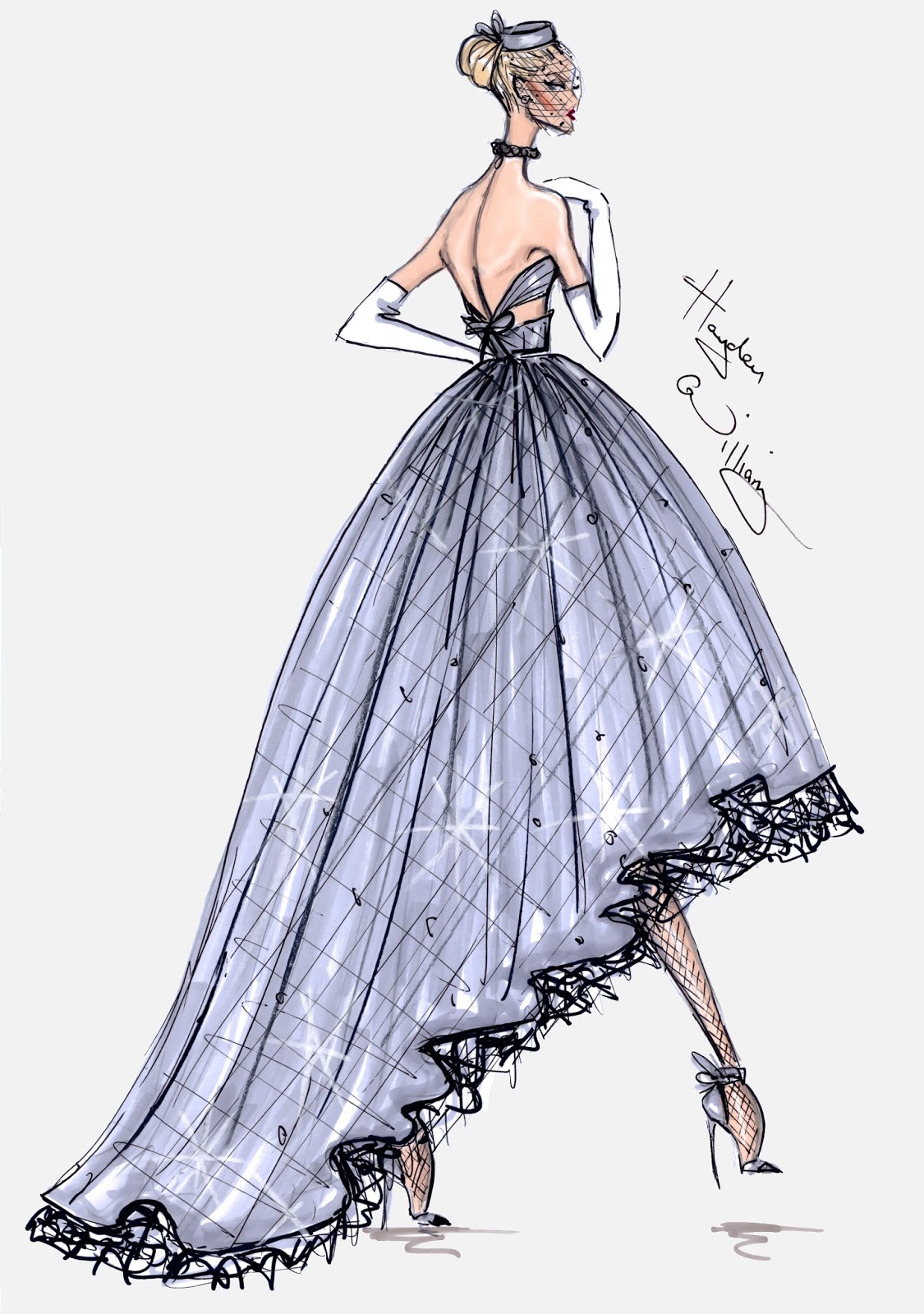 Hayden Williams Fashion Illustrations: Hayden Williams Haute Couture