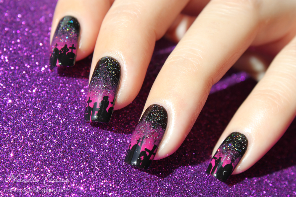 5. Ghostly Graveyard Nails - wide 4
