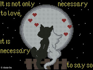 Free cross-stitch patterns, love, heart, Valentine’s day, cat, animal, cross-stitch, back stitch, cross-stitch scheme, free pattern, x-stitchmagic.blogspot.it, вышивка крестиком, бесплатная схема, punto croce, schemi punto croce gratis, DMC, blocks, symbols