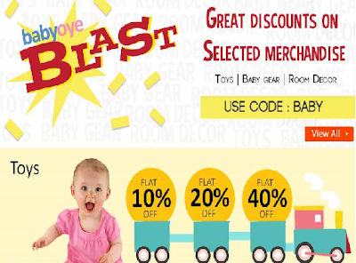 Upto 40% OFF on Toys, Baby Gear & Nursery products. Valid till : 07 Dec 2013 !!!