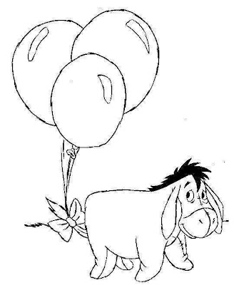 Winnie the Pooh Birthday Coloring