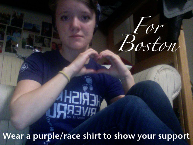 Flashback Summer:  Wear a Purple/Race Shirt for Boston