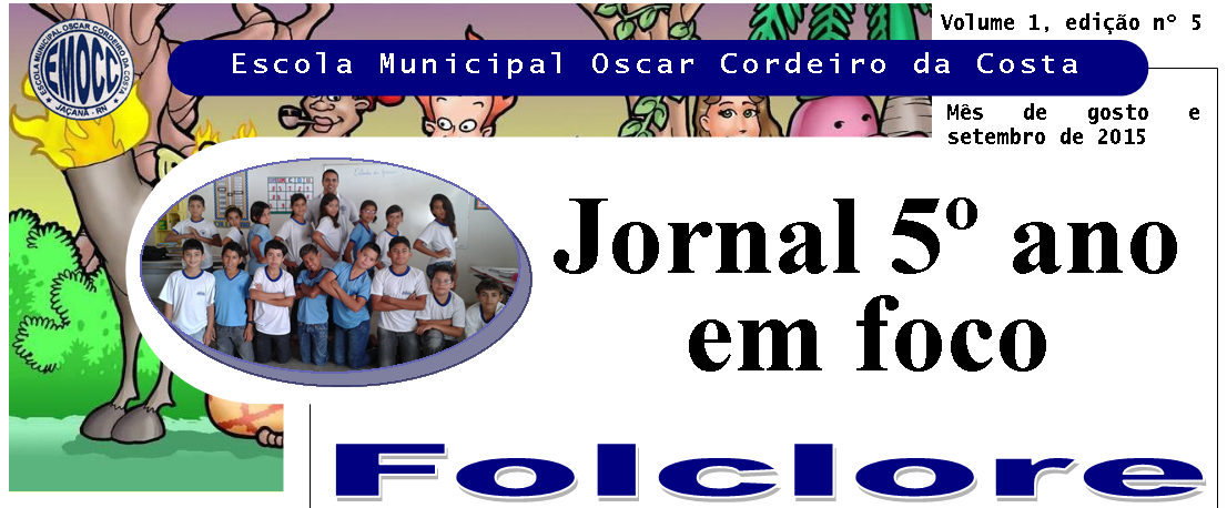 5ª edição do Jornal 5º ano em Foco