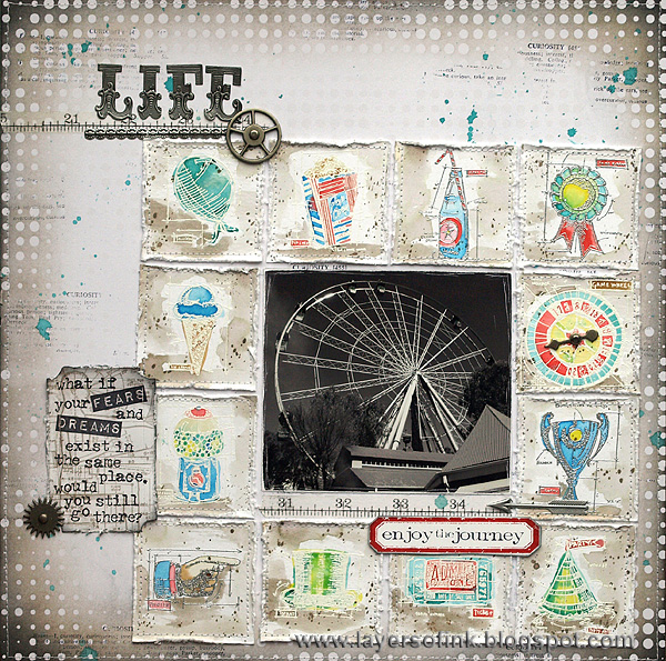 Layers of ink - Watercolor and Resist Tutorial Tim Holtz Media Team