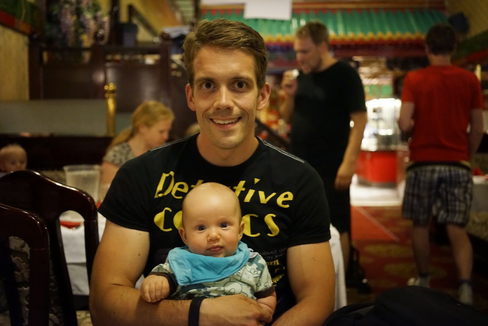 Richard Bjerkoe - Robust Dad - Me and Timmy at Mongolian BBQ