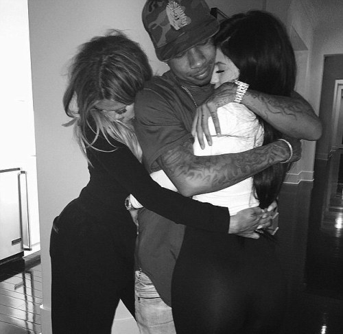 Kylie Jenner Gets A Passionate Hug From Boyfriend, Tyga