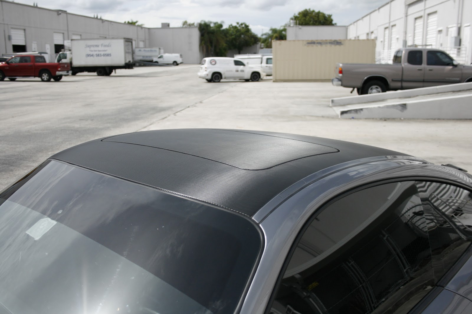 Carbon Fiber Hood & Roof Wrap Porsche 911 Fort Lauderdale Florida