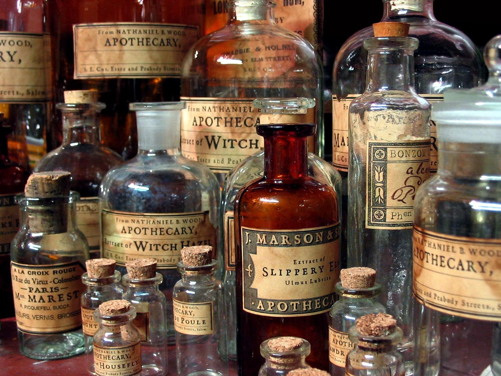 Daryl McMahon Apothecary bottles and labels